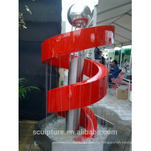Figure Statue Statue Type and Statues Type stainless steel fountain sculpture